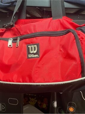 Wilson Red and Black Athletic Duffel